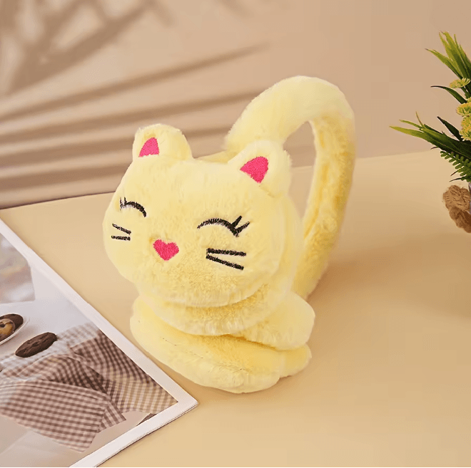 CozyCat Plush Earmuffs Winter Warm Ear Protection