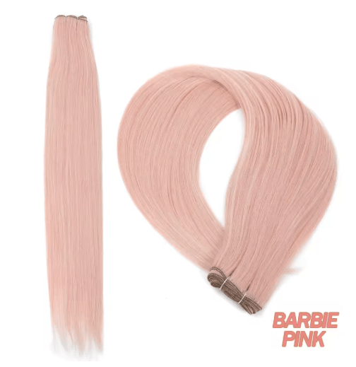 32-Inch Ombre Straight Synthetic Hair Bundle, 200g High-Temperature Fiber (27/613, Brown, Grey, M618)