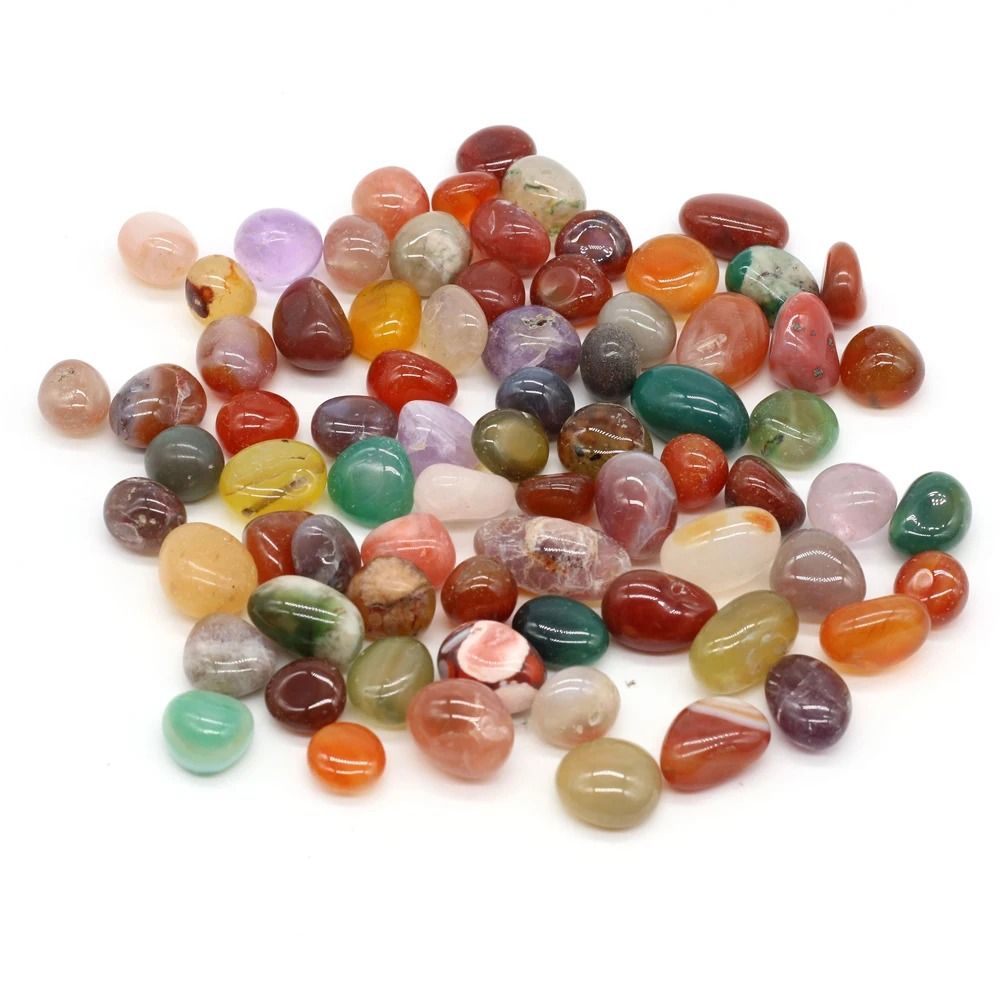 Natural Colorful Pebble Stones Fish Tank Gravel Reiki Crystal Decor