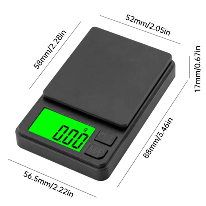 ProWeigh Precision Pocket Scale – 1000 g Backlit LCD digital pocket scale