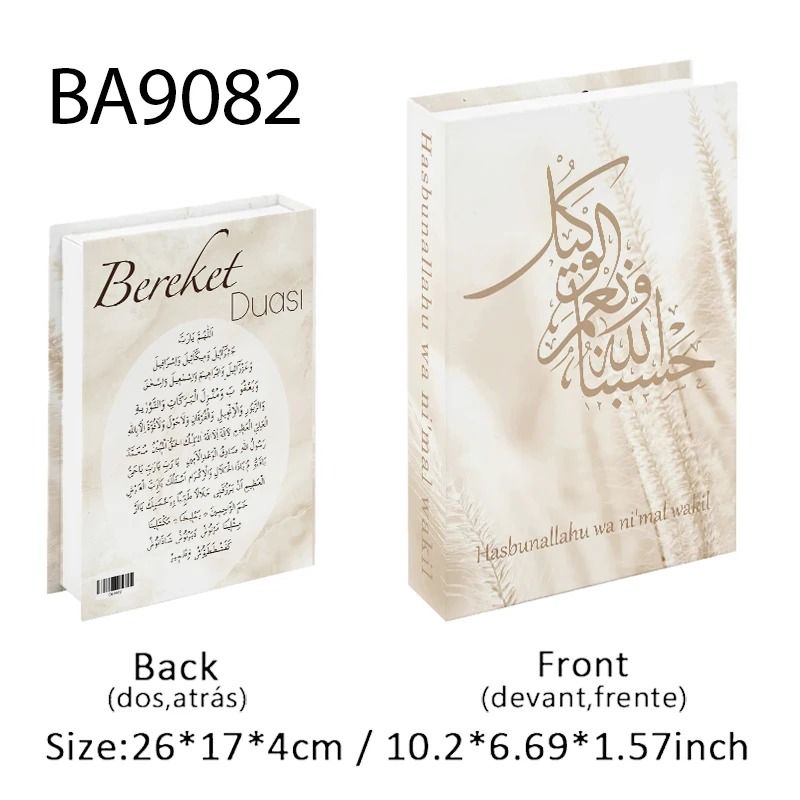 Islamic Decorative Book Storage Box Luxury Coffee Table Fake Book Decor