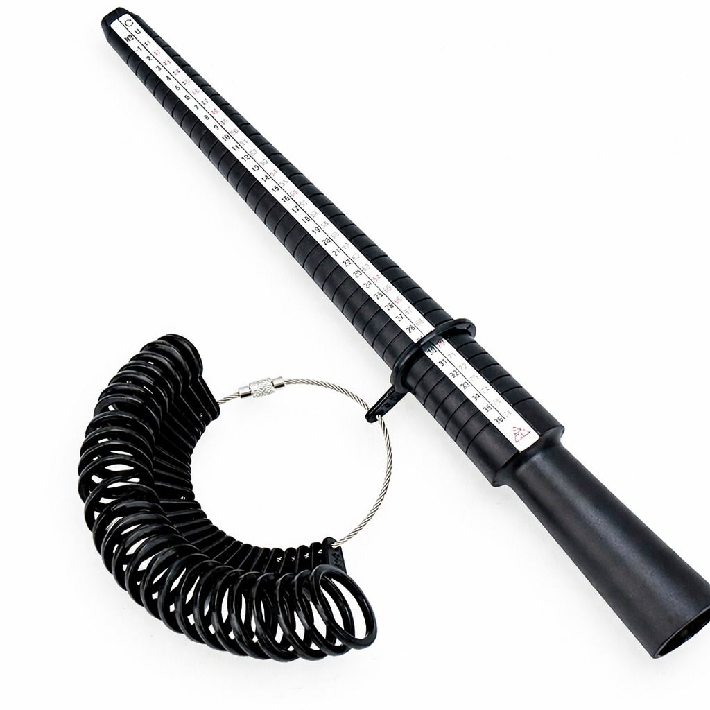 Jewelry Tool Plastic, Ring Sizer Guage Mandrel, Finger Sizing Measure Stick for Perfect Fit