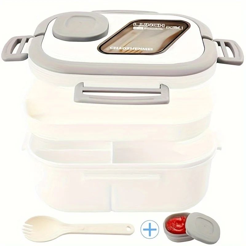 40.5 Oz Bento Lunch Box Leakproof 4 Compartment Food Container