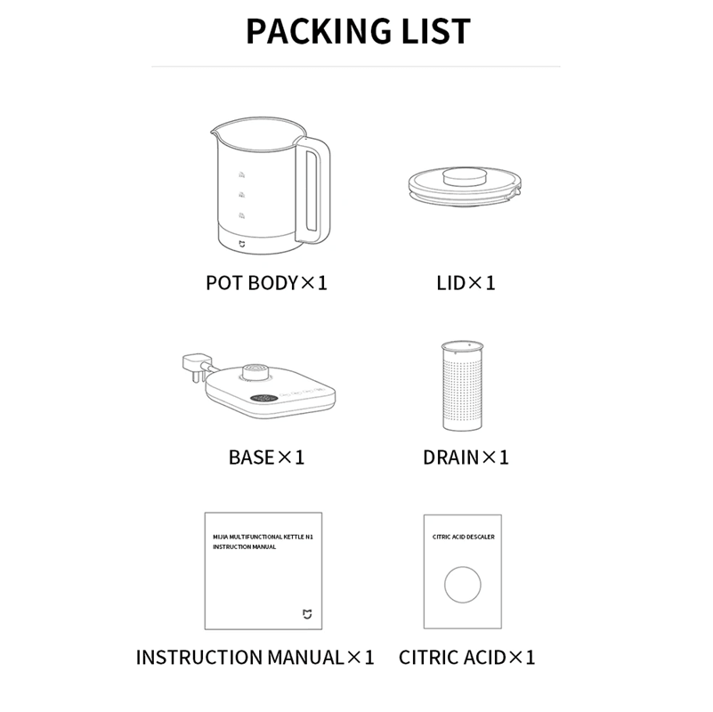 Xiaomi Mijia Electric Health Pot Stainless Steel Multifunctional Kettle with Heat Preservation
