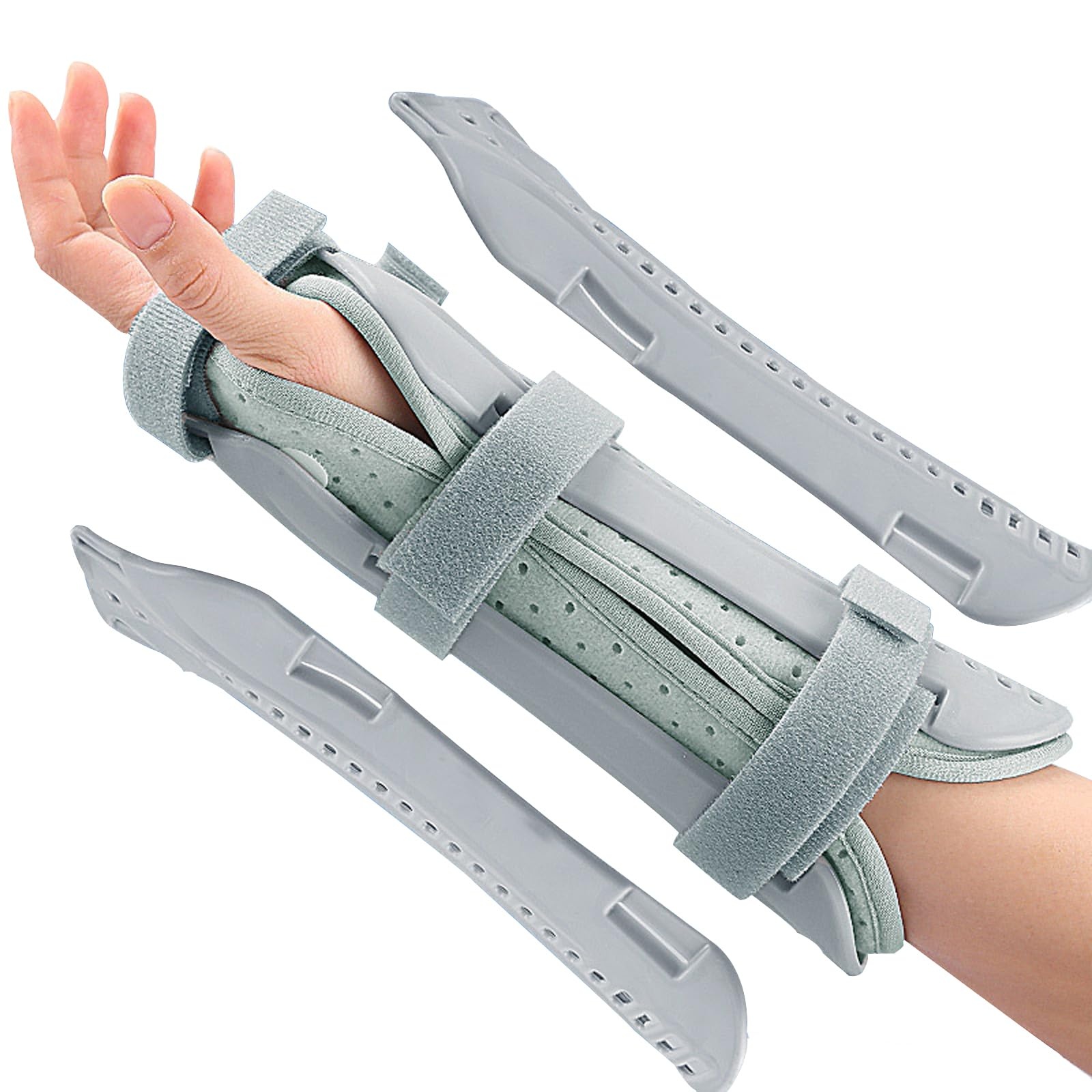 Forearm Wrist Support Brace, Breathable Splint for Pain Relief & Sports Injuries