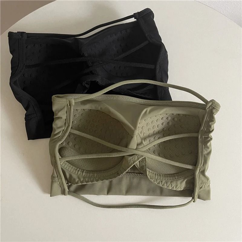 Seamless Ice Silk Tube Top - Strapless Push-Up Bralette & Lingerie