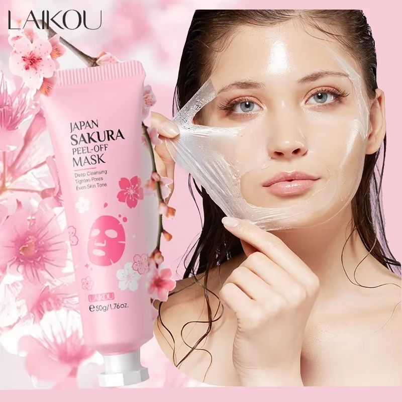 RadiantGold Sakura Peel-Off Mask – 24K Gold Anti-Wrinkle & Blackhead-Removal Treatment
