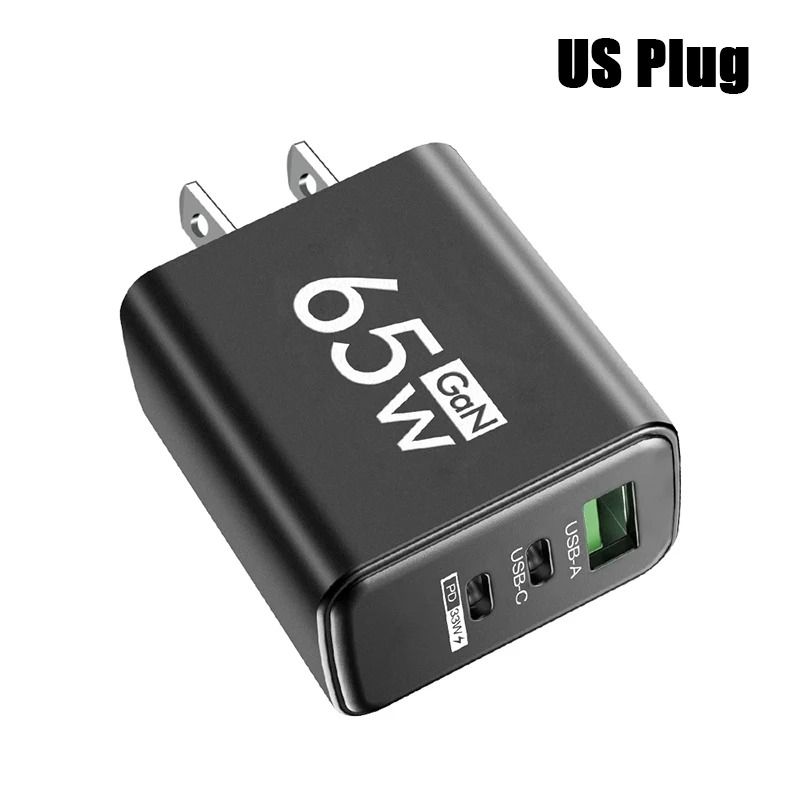 Compact 65W Fast Charging USB C Wall Charger with Smart Power Delivery
