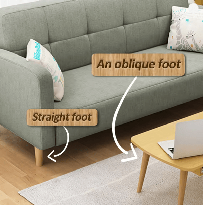 Solid Wood Furniture Legs Replacement Feet Set of 4