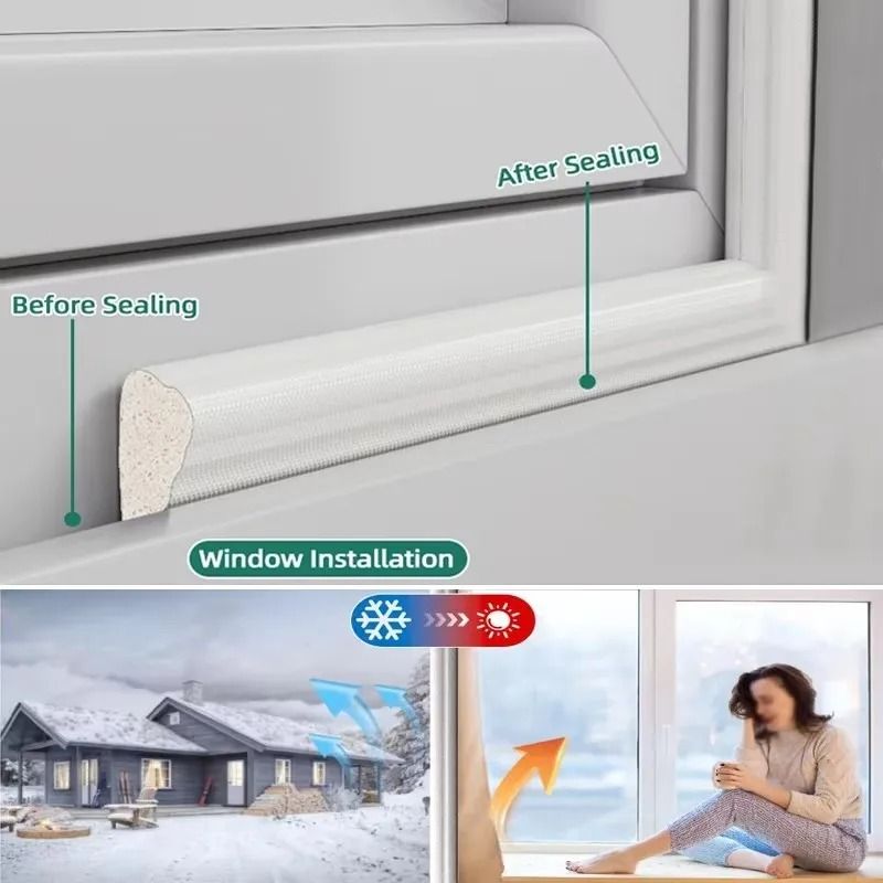 Acoustic Insulation Foam Window Seal Strip Windproof Soundproof