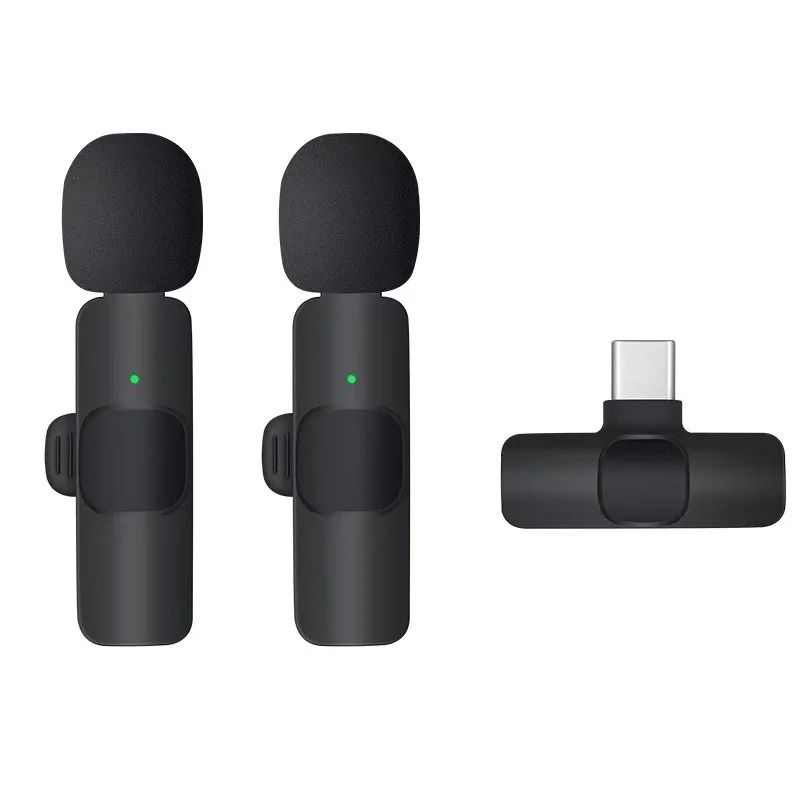 2.4G Wireless Lavalier Microphone | Portable Audio & Video Recording Mini Mic