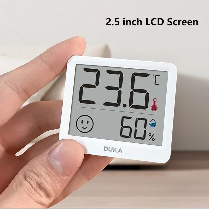 Digital Indoor Thermometer and Humidity Meter with LCD Display