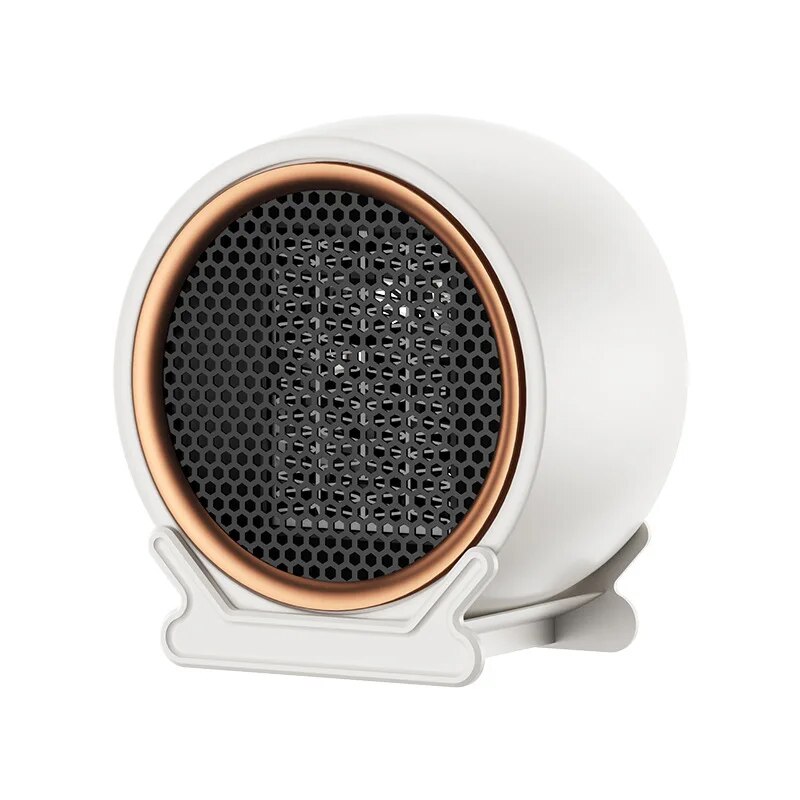 Portable Desktop Space Heater with PTC Fast Heating, Dual Speed Settings, Electric Warm Air Blower for Home
