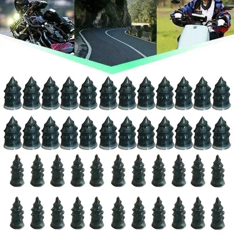 Universal Tubeless Tire Repair Kit Glue Free Tire Puncture Repair Nails Set for Car and Motorcycle