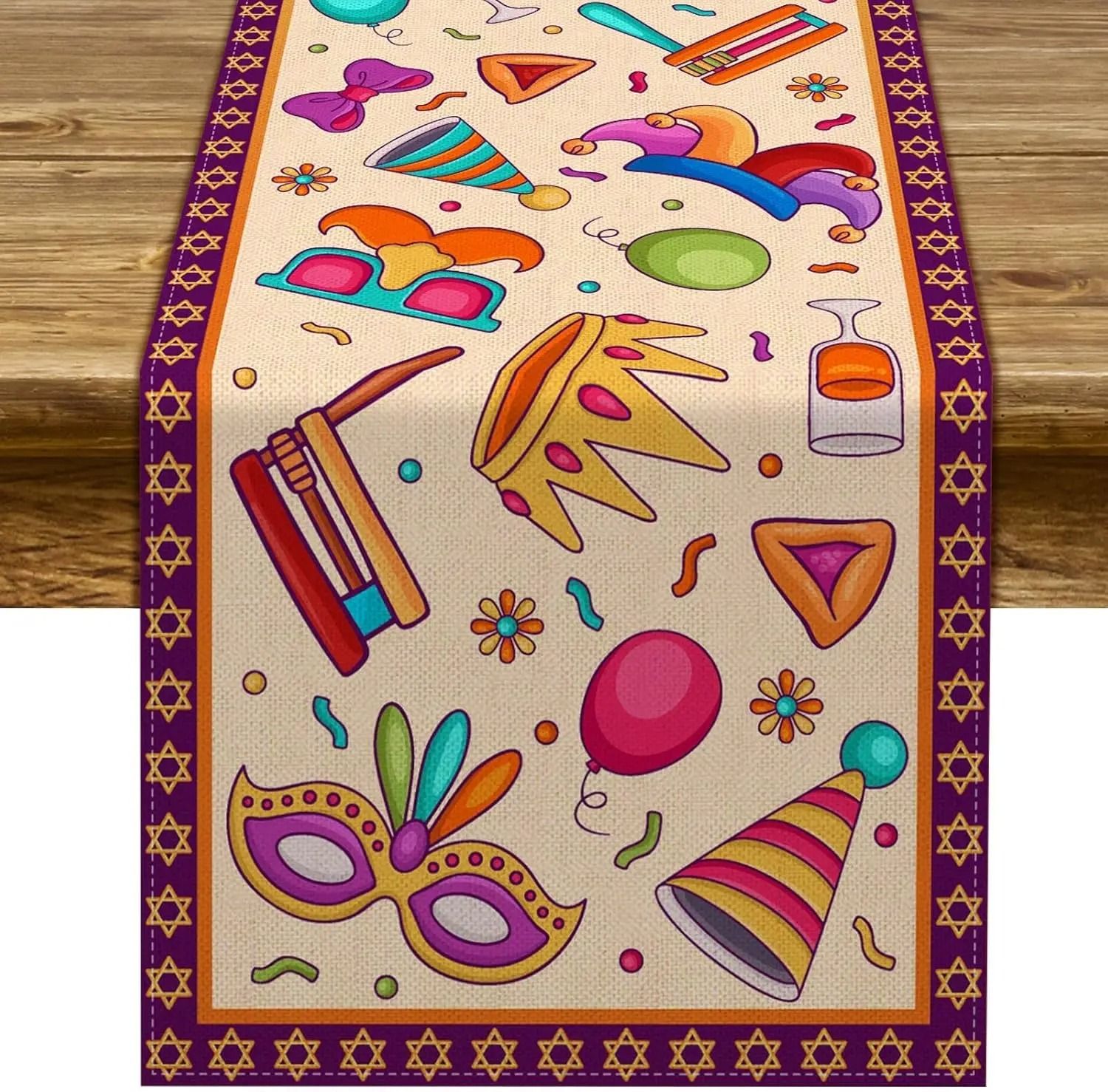 Purim Narrative Runner – High-Definition Carnival Architectural Sculpture