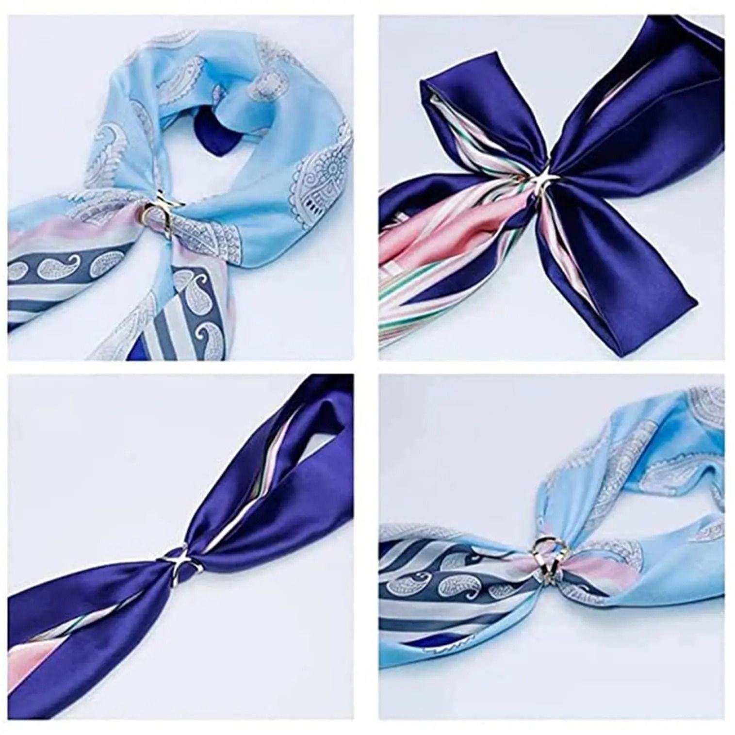 X Shaped Scarf Clip Stylish Multi Functional Scarf and Shawl Buckle