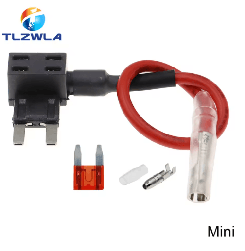 12V Add-A-Circuit Fuse Tap Adapter – Car Fuse Holder with 10A Blade Fuse (Mini / Micro / Standard)