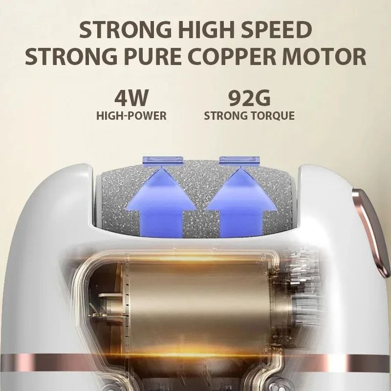 Rechargeable Electric Foot Grinder Dead Skin Remover and Callus Scrubber
