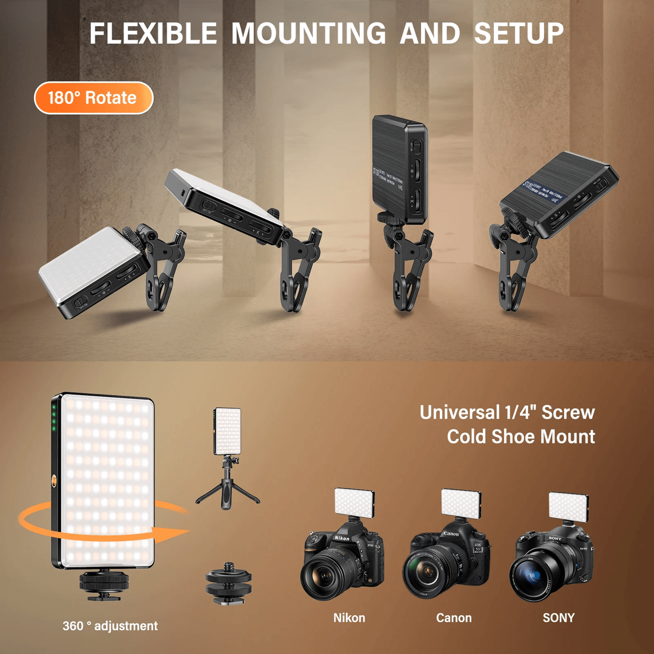 StudioGlow Portable Led Video Light