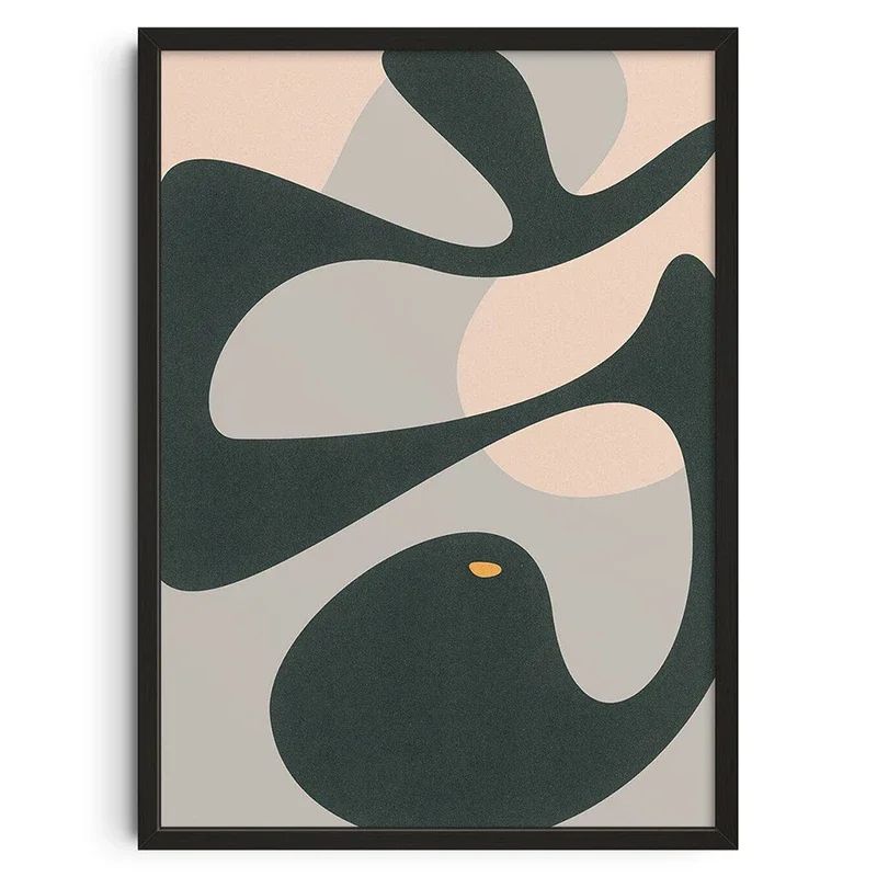 Mid Century Japanese Abstract Canvas Wall Art Prints