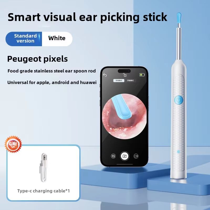 Smart Visual Ear Sticks Otoscope – Mini Camera Ear Wax Removal & Health Care Tool