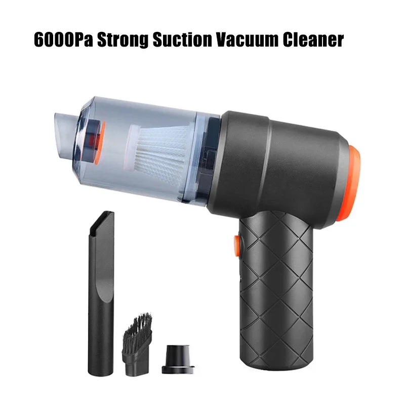 Portable Mini High-power Handheld Car Vacuum Cleaner Suction Blowing Dual-purpose Pet Hair Cleaner