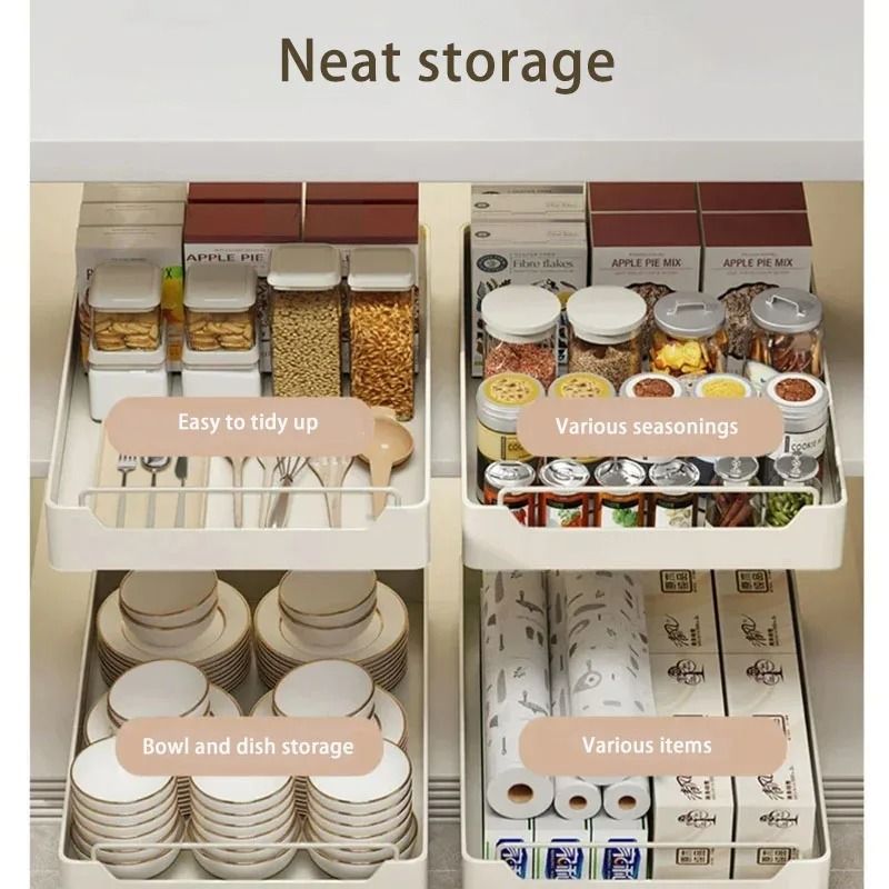 Glide-Core Cabinet Nexus | Pull-Out Rail Storage Drawer System | Executive Studio & Culinary Sanctuary Decor