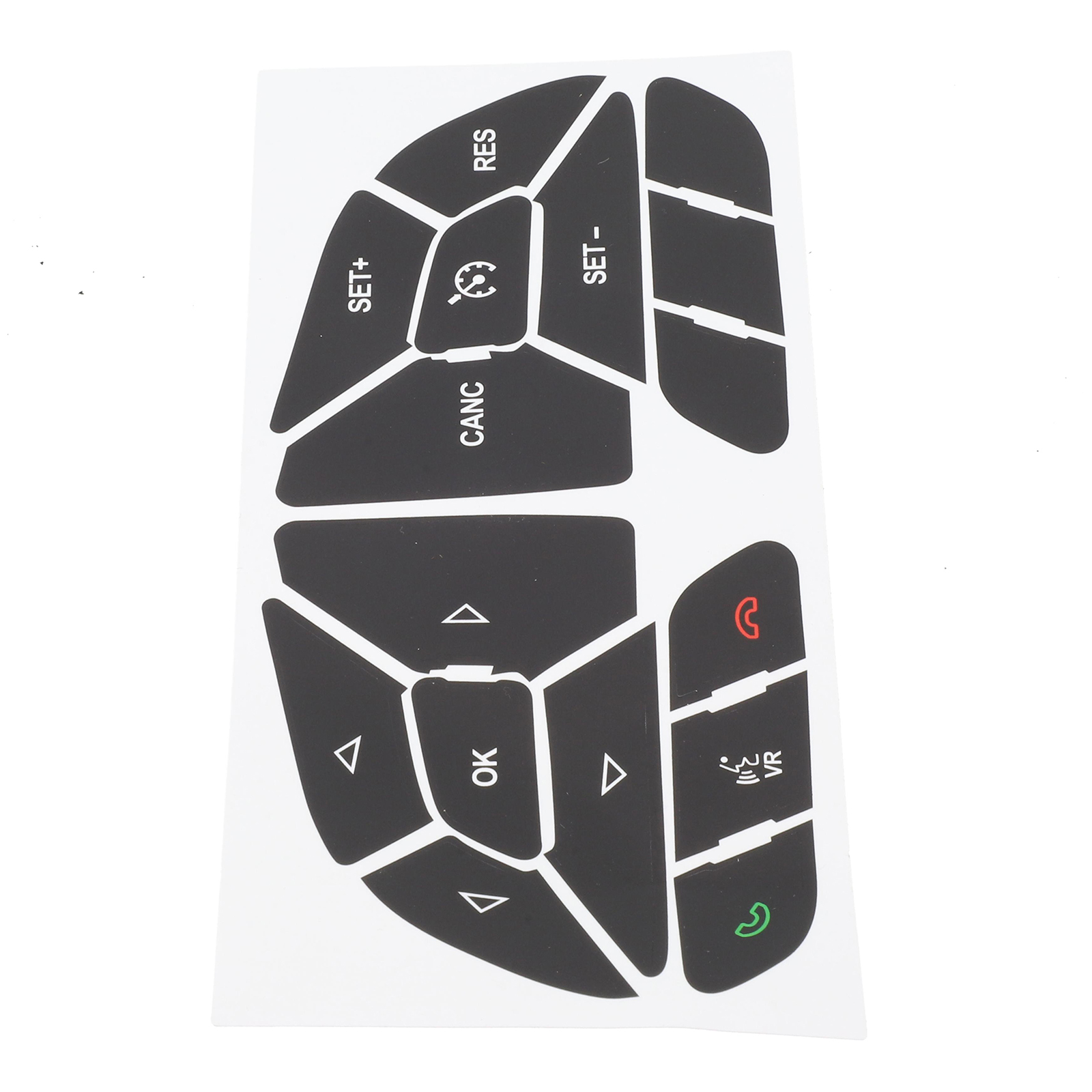 Button Repair Decals for Car Steering Wheel, Automotive Interior Stickers Accessories