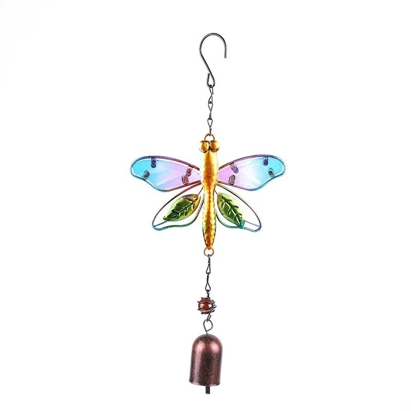 Artisanal Architectural Hummingbird and Dragonfly Wind Chime