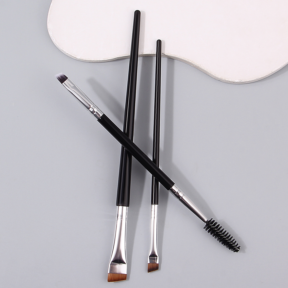 Professional Eye Makeup Brush Set, Eyebrow Brush, Double Headed Eyelash Brush, Ultra Thin Eyeliner Brush, Portable Brush