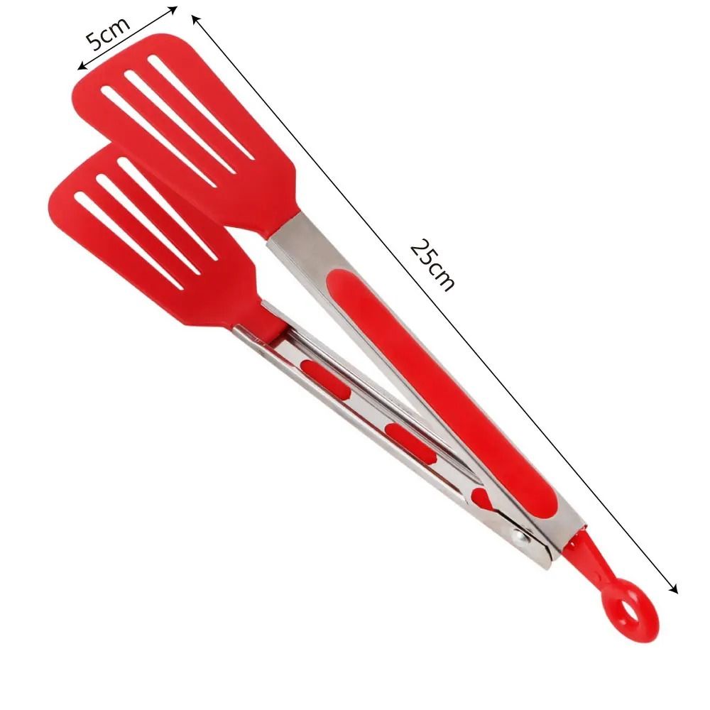 Non Stick Kitchen Tongs Stainless Steel Handle Cooking and Serving Tool