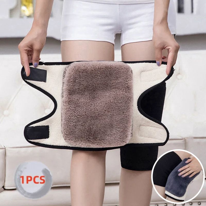 ThermaFlex Winter Knee Warmers – Plush Cold-Proof Thermal Knee Pads for Skiing & Cycling