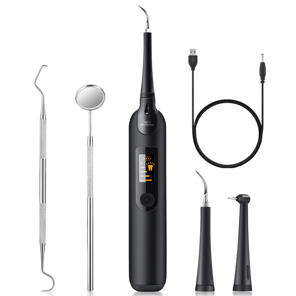 Electric Sonic Dental Scaler, Calculus Stains Remover, Tooth Cleaner Kit for Teeth Whitening & Oral Care