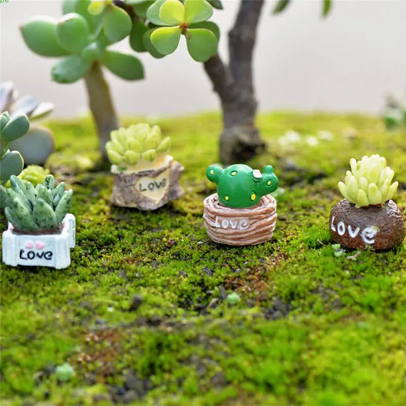 Cute Mini Animal Figurines for Fairy Garden Decor & Bonsai Miniatures