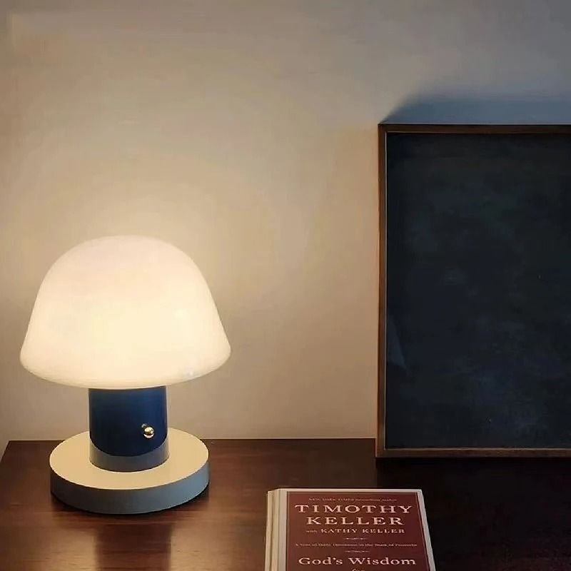 Mushroom Table Lamp USB Rechargeable Every Night Desk Light
