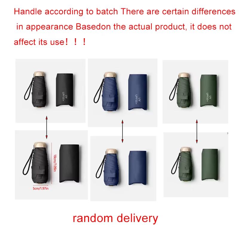 Mini Pocket Umbrella – Compact Folding Sun & Rain Parasol with UV Protection
