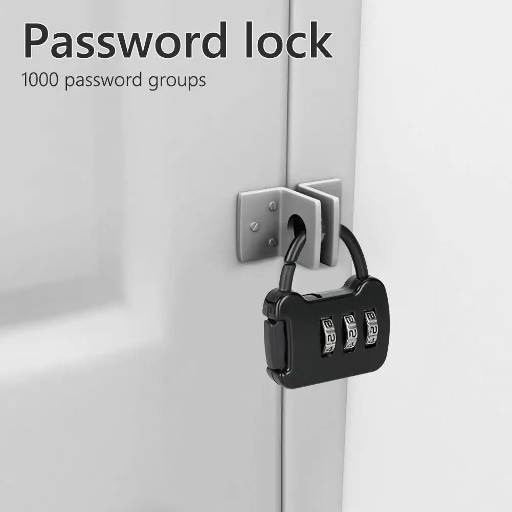 2 Pack Zinc Alloy 3 Digit Combination Padlocks