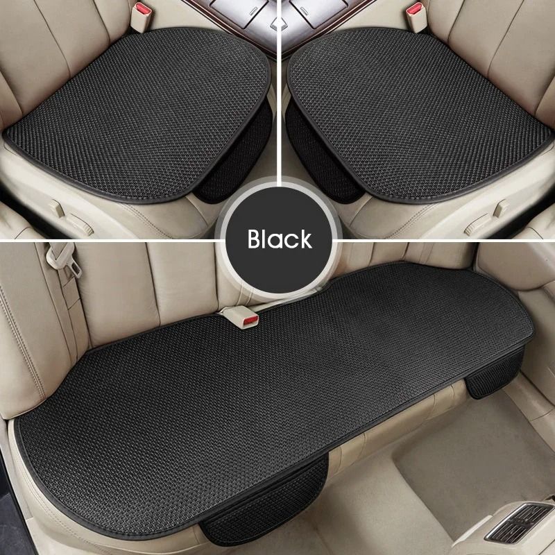 Breathable Ice Silk Summer Car Seat Cushion Cover Universal Non Slip Pad