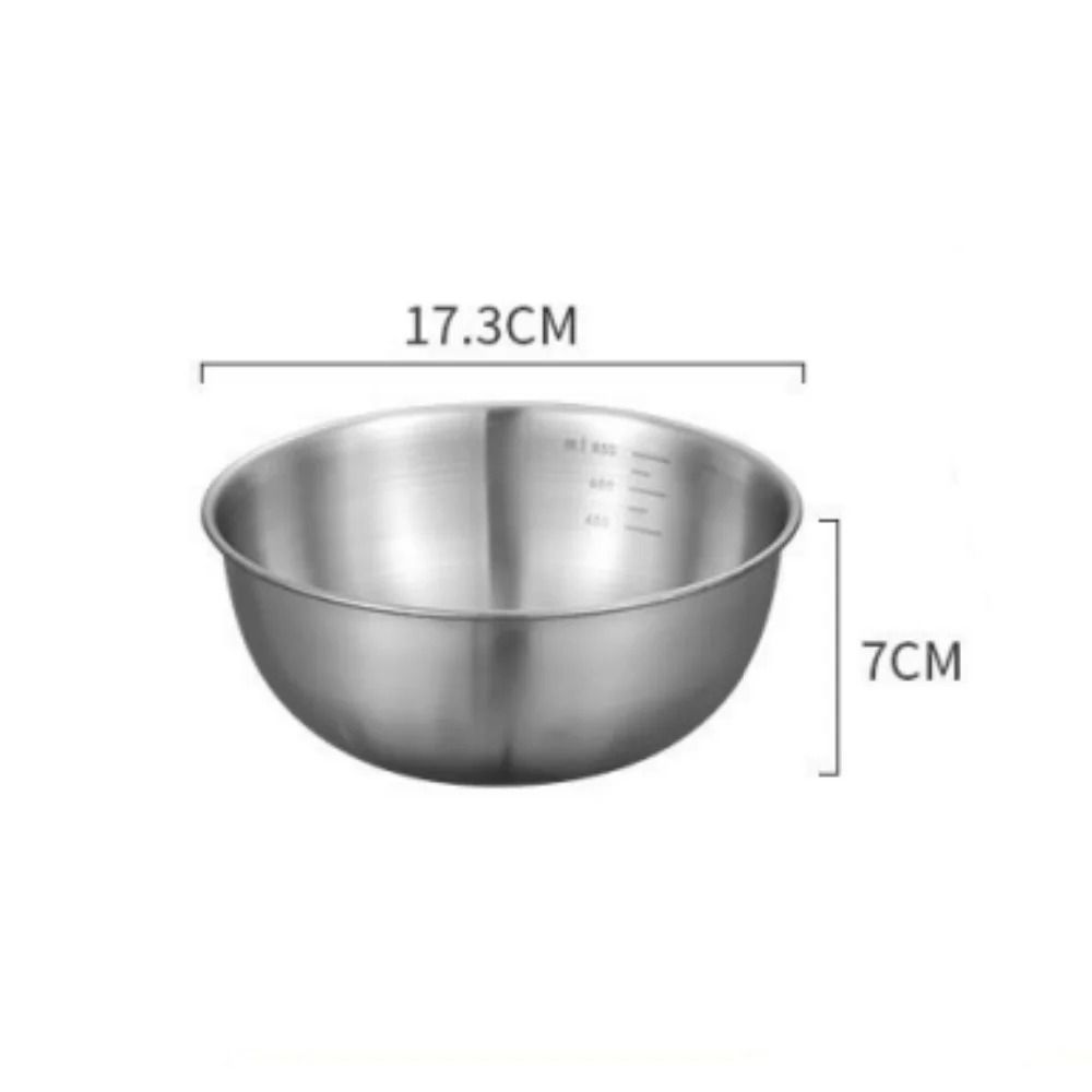 Stainless Steel Mixing Bowl Set With Measurement Scale
