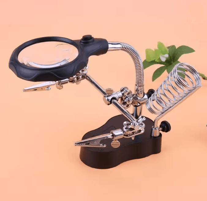 Desktop LED Soldering Magnifier