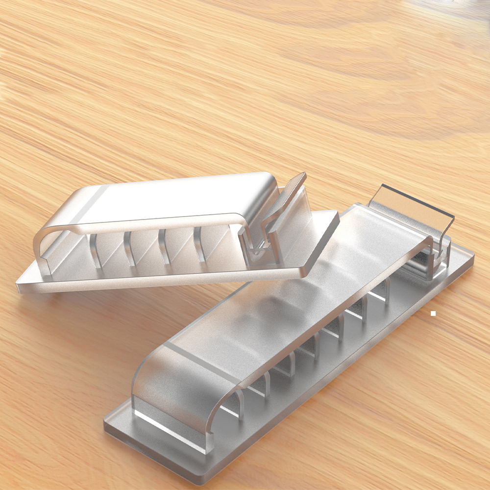 Cable Organizer Clips, Self-Adhesive Wire Holder for Office, TV, PC, Ethernet, USB Cord Management Under Desk