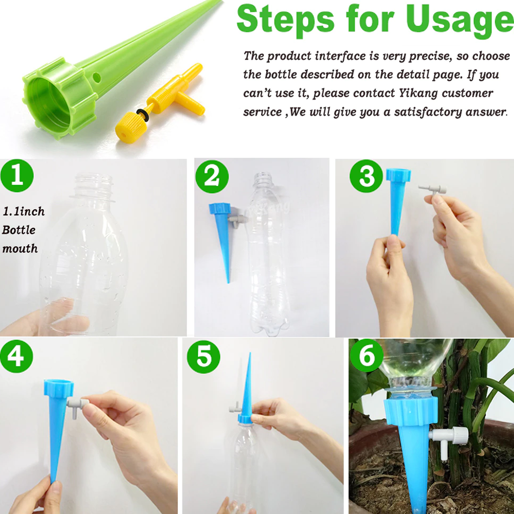 Plant Watering Spikes With Adjustable Valve