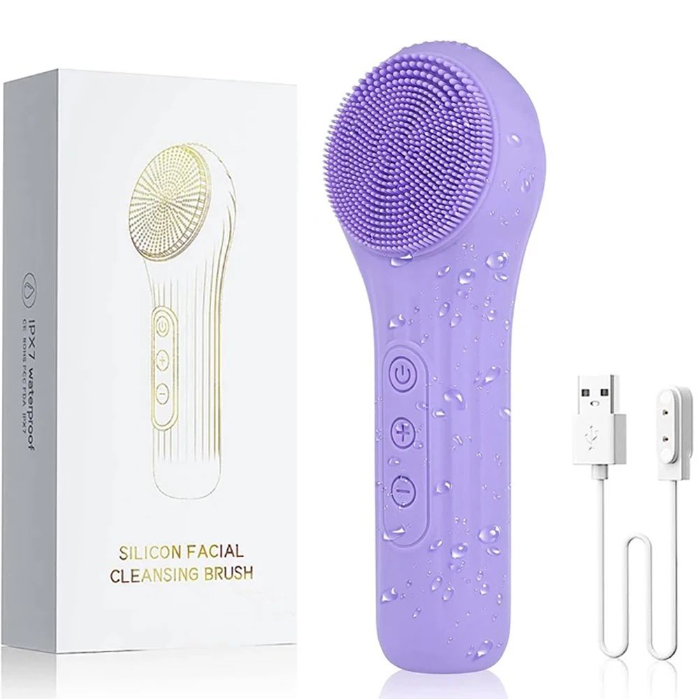 Sonic Waterproof Facial Cleansing Brush – Rechargeable Deep Clean Skin Care Tool