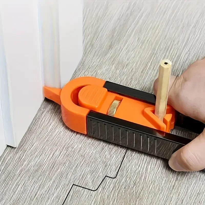Precision Adjustable Woodworking Ruler with Lock – Measures Irregular Curves and Contours for Accurate DIY Projects
