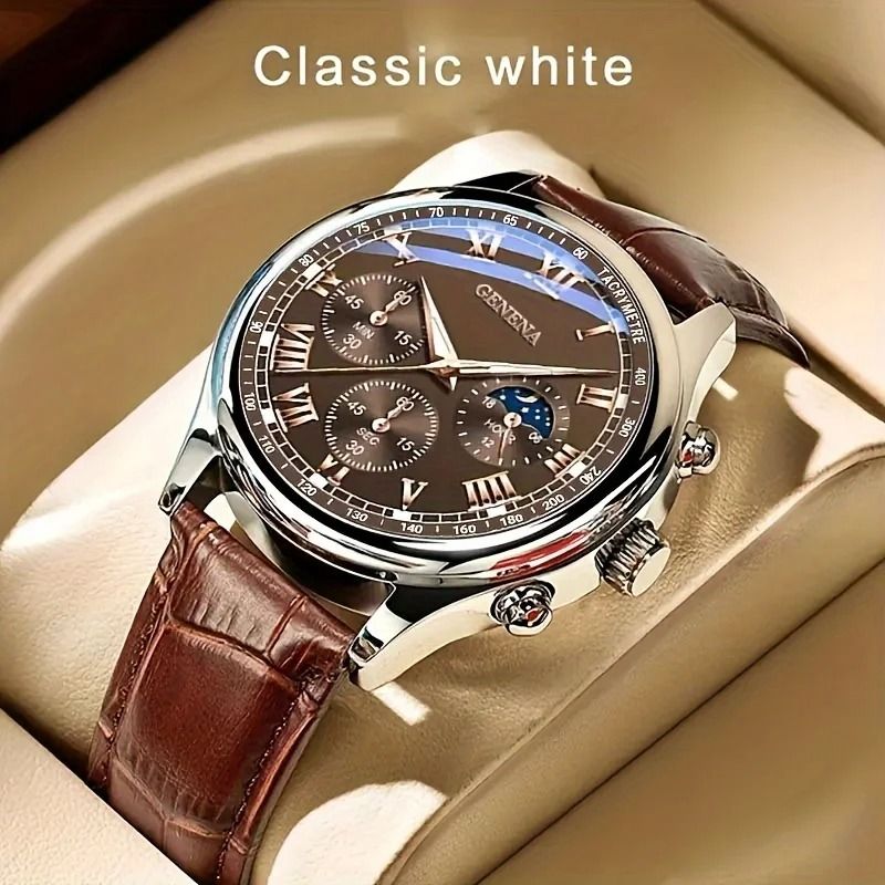 Mens Luxury Business Watch – High-Quality Quartz Sport Watch with Luminous Display