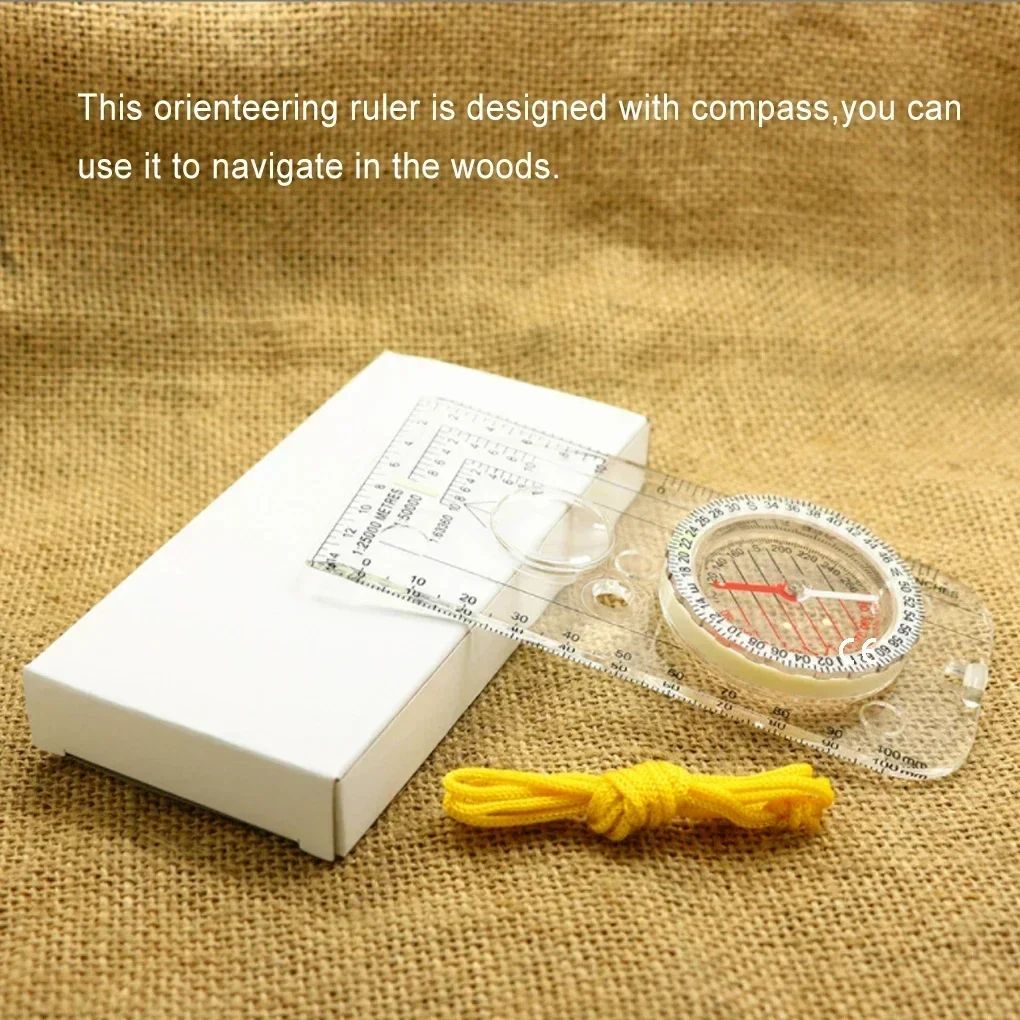 Premium Outdoor Navigation Compass & Map Reading Tool - Precision Orienteering Gear