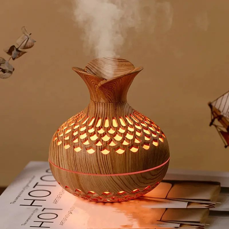 Wood Grain USB Aroma Humidifier 300ml