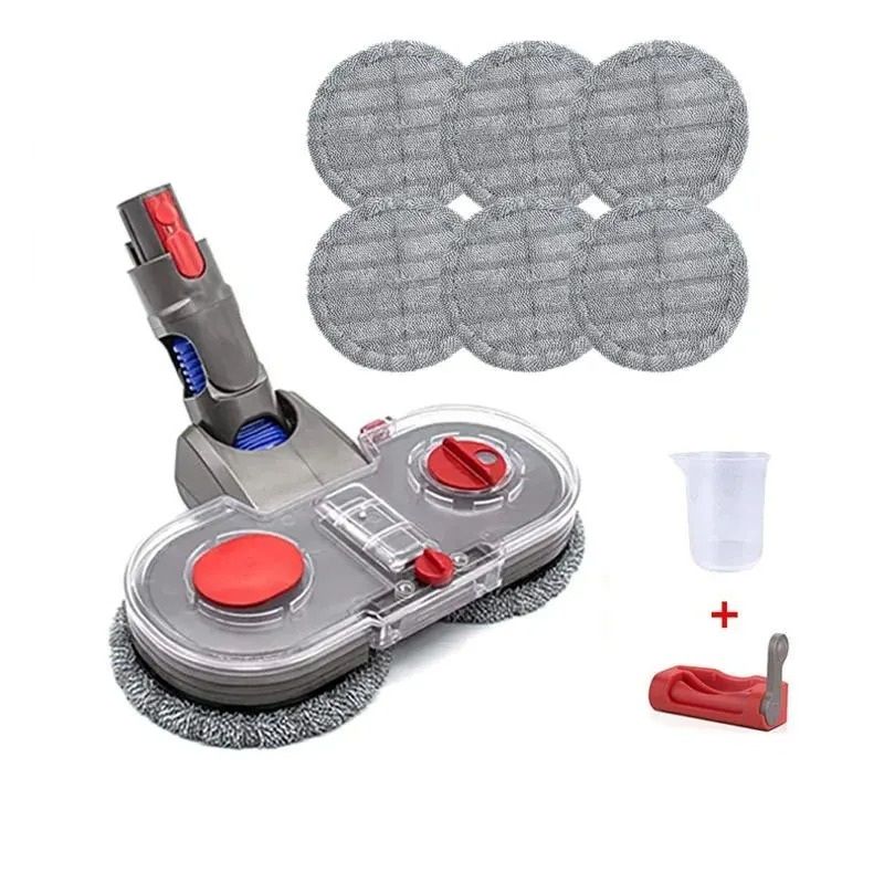 Electric Mop Head Kit Compatible with V7 V8 V10 V11 V15 Vacuum Models with Water Reservoir and Cleaning Cloths