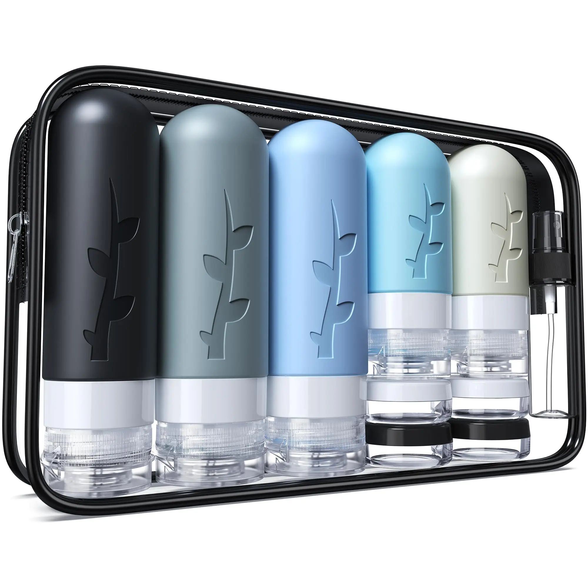 Leak Proof Silicone Travel Bottle Set