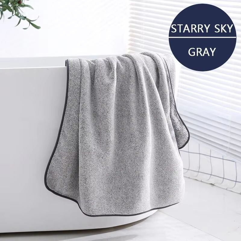 Thick Microfiber Body Bath Towel – Large Quick-Dry Spa and Gym Shower Towel